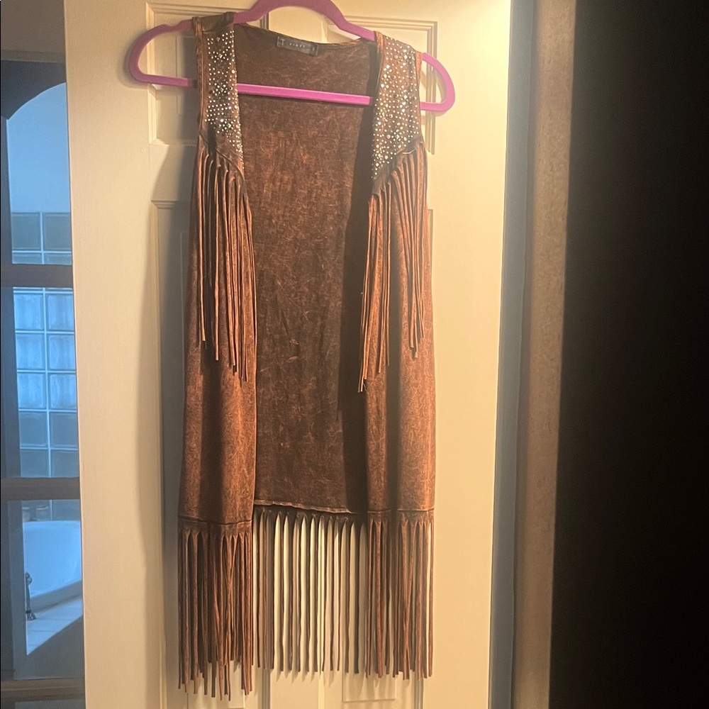 T Party Fashion Brown Textured Top